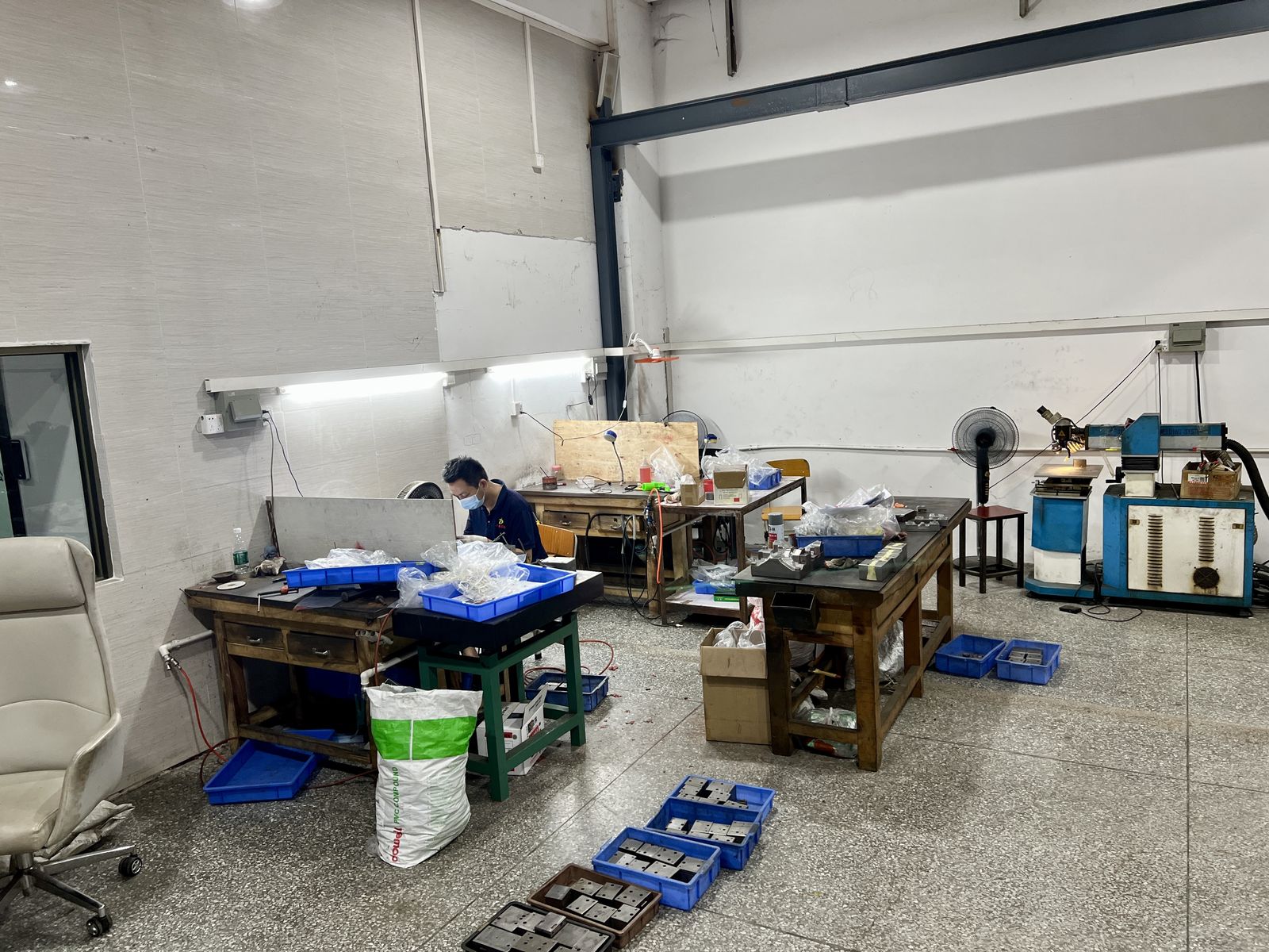 Mold finishing area
